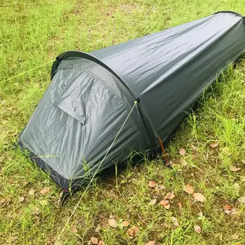 1 Комплект на Лагер на палатки, Водоустойчив Градинска Шатра, Ветрозащитная Палатка за катерене, Добра вентилация, сверхлегкая палатка за къмпинг на един човек 텐트