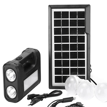 3,5 W Соларен панел, комплект от 3 лампи, фенерче, енергоспестяващ слънчева светлина, външен, вътрешен, акумулаторна батерия led лампа
