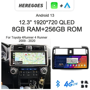 7862 IPS Auto Android 13 Авто Радио Плейър GPS Навигация Carplay Bluetooth 8G + 256GB Wifi За Toyota 4Runner 4 Runner 2009-2020