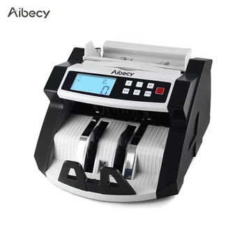 Aibecy Автоматична Многовалутна парични регистър Машина За Броене на Банкноти с LCD Дисплей с Детектор за Фалшифициране на UV MG