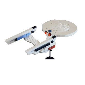 Gobricks MOC Space междузвездното U. S. S. Enterprise NCC-1701 градивните елементи на Космически Кораби Трек Пъзели Сам Тухли Играчки Детски Подарък