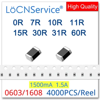 LoCNService 0603/1608 100 Mhz 4000 бр 1.5 A Layered Чип Феритни мъниста 0R 7R 10R 11R 15R 30R 31R 60R 25% най-Високо качество 1500 ma