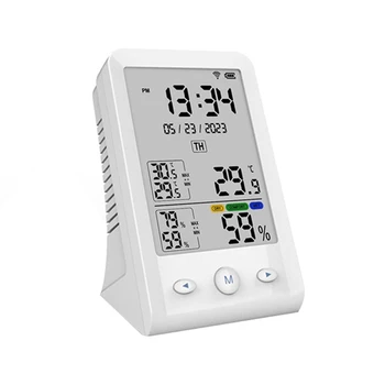Sasha WIFI Сензор за температура и Влажност на въздуха, влагомер, термометър, умен дом за детски стаи, спални