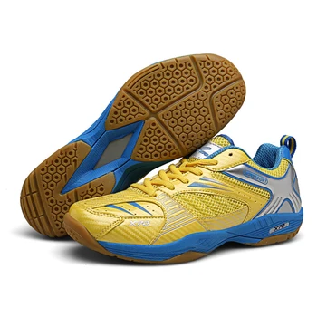TaoBo/нови златни професионални футболни обувки за бадминтон, пинг-понг топка за мъже и жени, ультралегкие спортни маратонки с възглавница, дишащи, против хлъзгане за тренировки