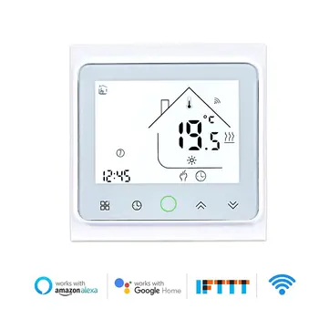 Wifi умен термостат, Електрически плочки за подгряване на пола температурата на дистанционното управление Сензор Работи с Echo Google Home Sasha