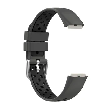 Безплатна доставка Взаимозаменяеми гривна за смарт гривна Fitbit, силикон в два цвята каишка, спортни ръчни часовници, дишаща лента