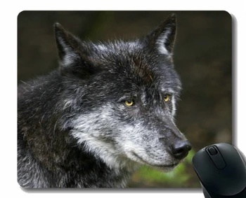 Геймърска подложка за мишка на поръчка, кухи геймърска подложка за мишка с образа на животното вълк