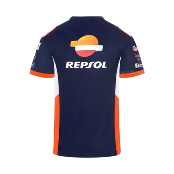 За HONDA HRC Тениска Репсол GP Knigh Racing Team, спортно облекло за езда, сини нови потници без избледняване на лятото дишащи