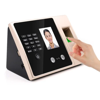 Интелигентна биометричните машина за отчитане на време за пръстови отпечатъци, с дисплей с висока разделителна способност, часовници с поддръжка на време на екрана, парола от пръстови отпечатъци на лицето