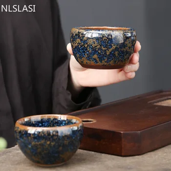 Китайската керамична чаена чаша, 2 броя, Домакински съдове за напитки, чаши чай пу-ерх, ръчно изработени, порцелан майстор-чаша, самостоятелна чаша