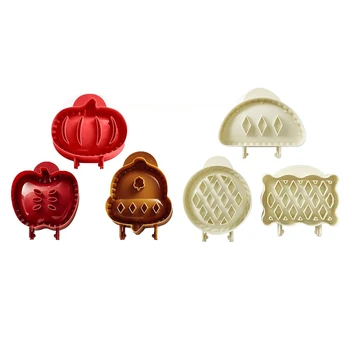 Класически мини-форма за пай, джобни форма за изпитване, определени от есенните форми за торта за Хелоуин, Коледа сладкиши