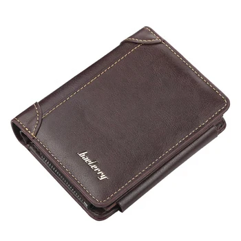 Луксозен Дизайнерски мъжки портфейл с високо качество, модерни кожени портмонета за мъже, държач за карти, портфейл, подарък за бащата, чанта за пари