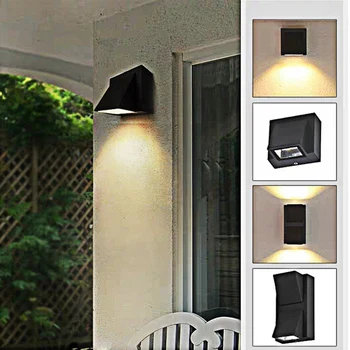 Модерен минималистичен Творчески Външен водоустойчив, с монтиран на стената лампа LED Outdoor Garden Light Врата лампа