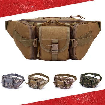 Мъжки ловни скута чанти, камуфляжные военно-тактически спортни чанти за пейнтбола, здрав найлон, походный инструмент за снимане на открито, скута чанти