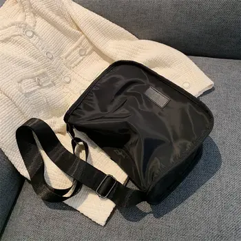 Найлонова чанта 2023, нова дамска чанта, ежедневни мека однотонная чанта, джоб, чанта, портфейл, чанта за мобилен телефон, лесна чанта за момичета, универсален