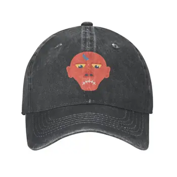 Нова класическа памучен бейзболна шапка с червен белег на главата за мъже и жени, дишаща шапка ghostface Dad Hat Performance