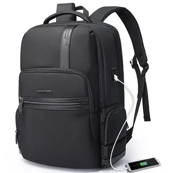 Раница за лаптоп за Мъже, Раници за бизнес пътувания с USB порт за Зарядно устройство, Раница за ръчен багаж Weekender