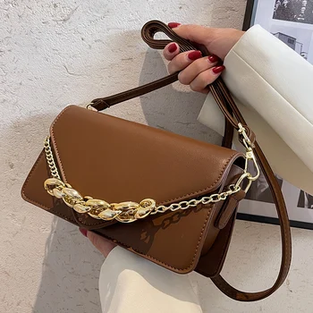 Реколта индивидуалност, висококачествена чанта 2022, нова мода дамски дизайнерски текстура с веригата, универсална чанта-месинджър с едно рамо