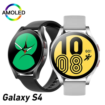 Смарт часовници S4 за Samsung Galaxy Huawei с AMOLED екран, Bluetooth-предизвикателство, водоустойчиви мъжки, дамски спортни умни часовници, сърдечната честота SpO2