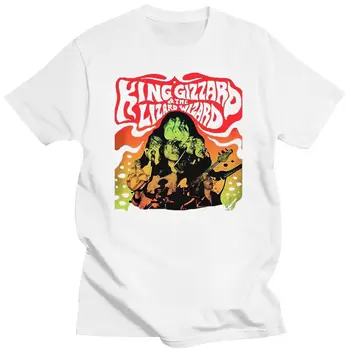 Тениска King Gizzard And The Wizard Lizards, psychedelic rock, австралийска музикална графична тениска TeeCasual Funn