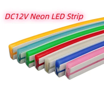 Тесен неонова светлинна лента е САМ DC12V LED SMD 2835 120 светодиода/М Водоустойчива IP67 6 мм, Меки светлинна пръчка във формата на фестивалния и декорации