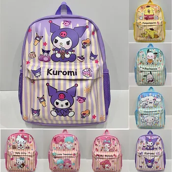Училищна чанта Sanrio Голям капацитет на Hello Kitty, раница Cinnamoroll, Студентски Училищна чанта Kuromi, Раница My Melody, чанта