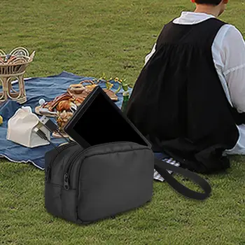 Черен калъф за носене, външна чанта за електронни принадлежности