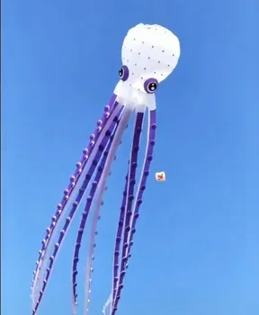 летящ голям октопод papalotes pulpo рибено флаг модел въздушен змии livre мек въздушен змии възрастен гигантски въздушен змии голям рипстоп от найлон cometas grandes