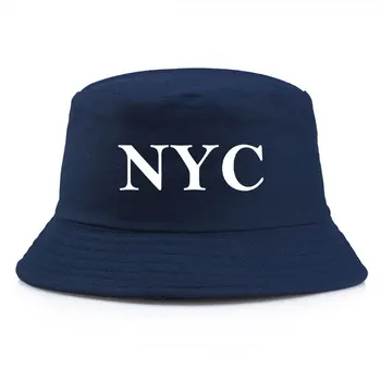 мода за момичета, Ню Йорк, Писмо, обратима панама, ежедневни Панама за възрастни, Унисекс, пътна однотонная Рибар шапка, Качулка Homme